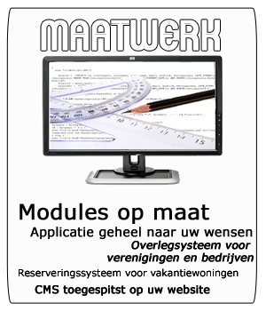 Op zoek naar een specifieke toepassing voor uw website of intranet? Wij bouwen het voor u op maat, geheel naar uw wensen